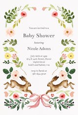 Spring bloom - Invitación Para Baby Shower